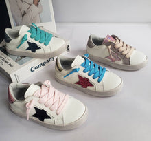 Load image into Gallery viewer, Black Star Shoes Teal Laces [Kids]
