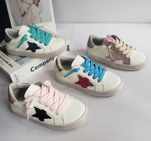 Black Star Shoes Teal Laces [Kids]