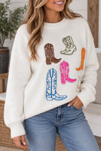 Load image into Gallery viewer, Embroidered Boots Top
