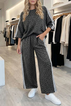 Load image into Gallery viewer, Leopard Varsity Stripe Set
