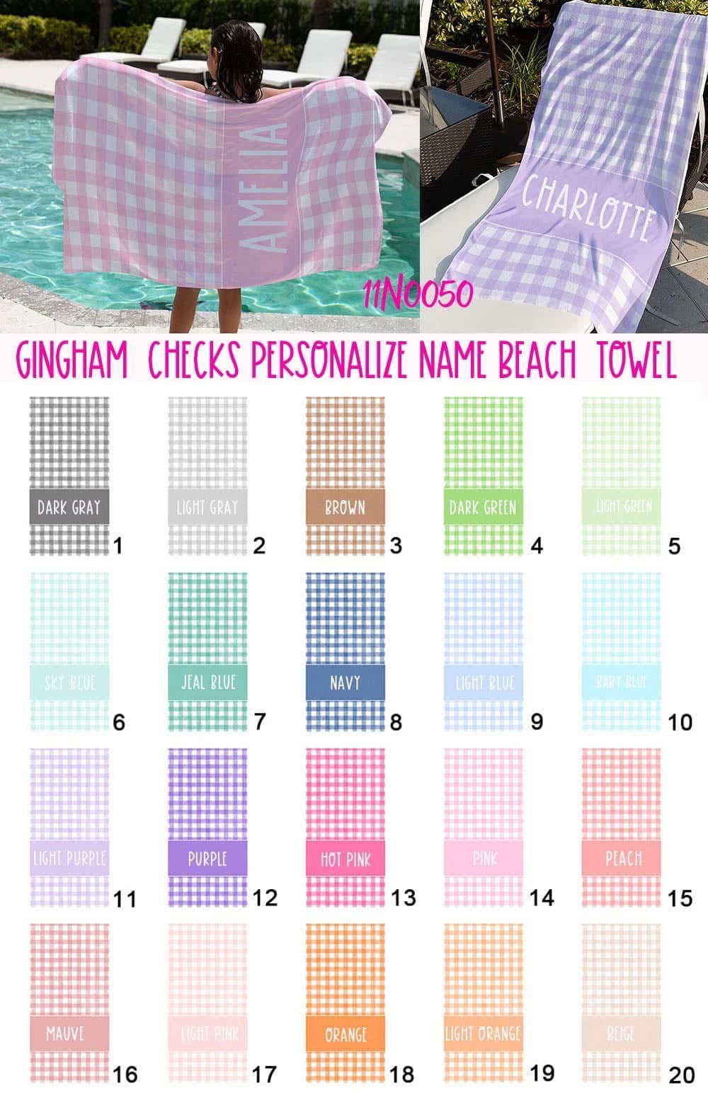 Gingham Towels